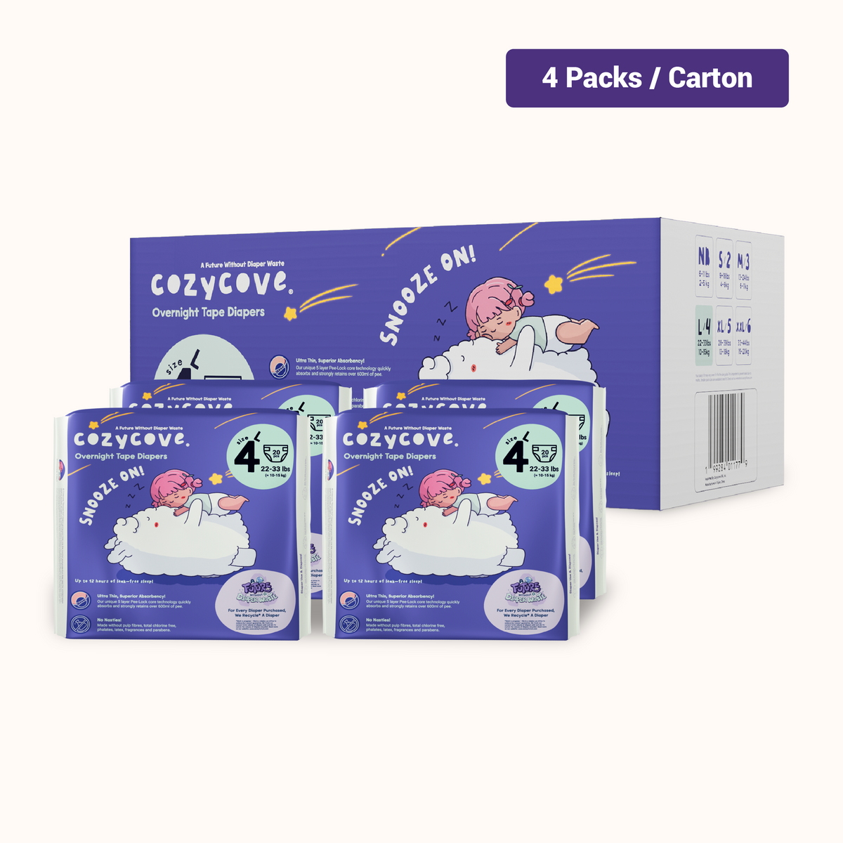 Cozycove Diaper Carton
