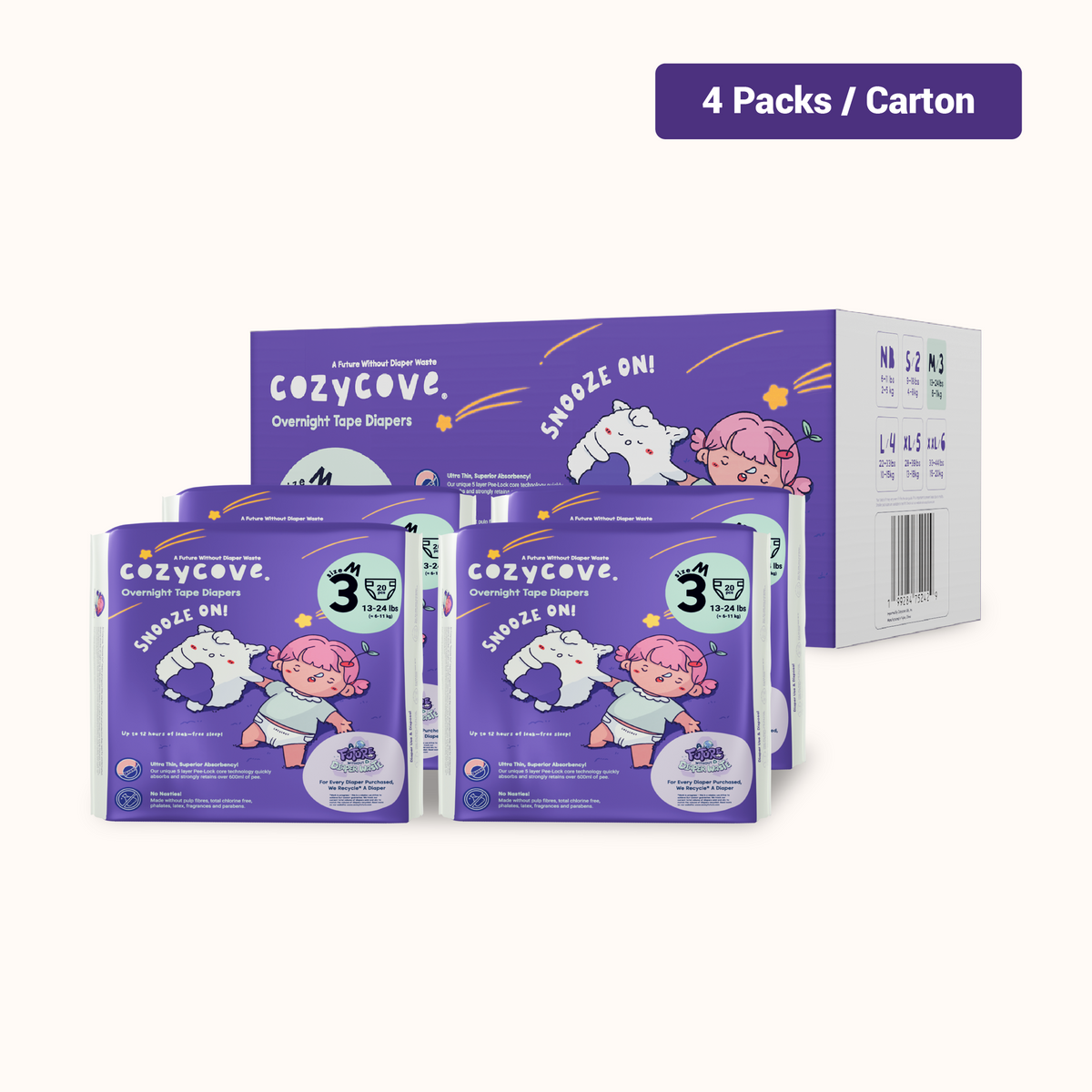 Cozycove Diaper Carton