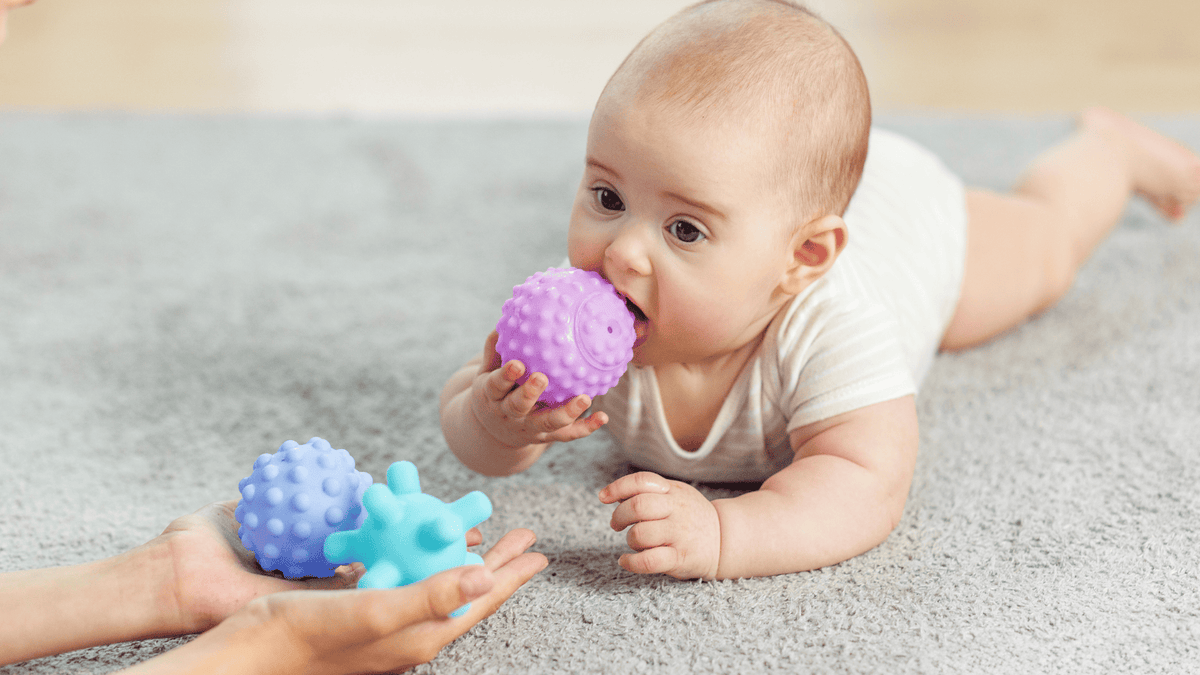 4 Month Old Baby: Tummy Time Turns Into Playtime